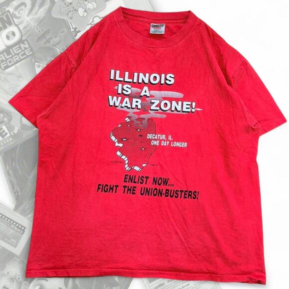 Illinois Is A War Zone Single Stitch Graphic Tee - Picture 3 of 8